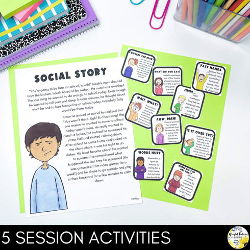 Self-Control Individual Counseling Curriculum + Data Tracking Tools